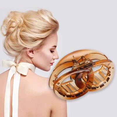 Unique Bargains Women's 3.27" Claw Clip Hair Accessories No Slip Plastic Brown Hair Clip 1 Unique Bargains Women's 3.27" Claw Clip Hair Accessories No Slip Plastic Brown Hair Clip