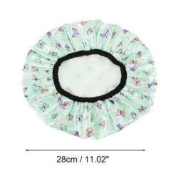 Unique Bargains Women's Fluttering Butterfly Bath Cap 1 Pc