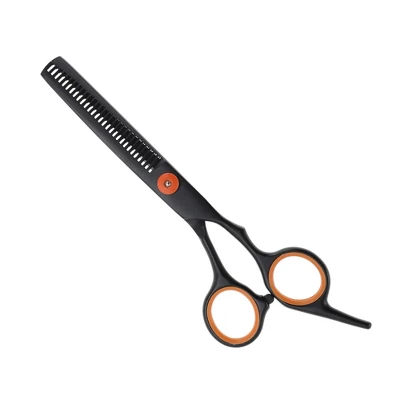 Unique Bargains Tooth Shears Haircut Scissors Orange Black 1 Pc 6 Unique Bargains Tooth Shears Haircut Scissors Orange Black 1 Pc - Image 6