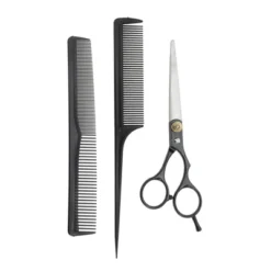 Unique Bargains Adjustable Hair Cutting Scissors Silver Tone Black 1 Set -UNIQUE BARGAIN Shop GUEST 03401c69 d508 4b09 943e cbfd3de65390