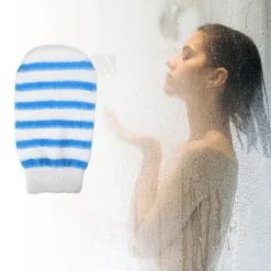 Unique Bargains Shower Gloves For Bathroom 8.46"x4.33" 1 Pc