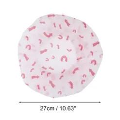 Unique Bargains Fish Single Layer Shower Cap 5 Pcs
