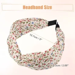 Unique Bargains Girl's Retro Little Flower Knotted Non-slip Wide Headband Pink 5"x2.09" 1 Pc -UNIQUE BARGAIN Shop GUEST 0517931c 12e3 4d07 9b3a 818aa1831d58