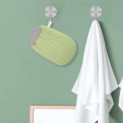 Unique Bargains Double-sided Gloves Bath Towel For Bathroom 5.51"x9.06" 1 Pc 4 Unique Bargains Double-sided Gloves Bath Towel For Bathroom 5.51"x9.06" 1 Pc - Image 4