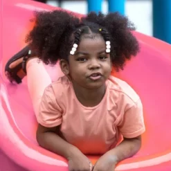 Unique Bargains Girl's Plastic Hair Beads 50 Pcs