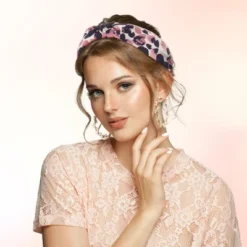 Unique Bargains Women's Fashion Leopard Knot Headband 1 Pc
