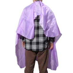 Unique Bargains Professional Hair Cutting Cape 61.42"x56.3" Purple 1 Pc