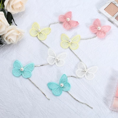 Unique Bargains Women's Rhinestone Long Tassel Hair Clip Chains Multicolored 2 Pcs 4 Unique Bargains Women's Rhinestone Long Tassel Hair Clip Chains Multicolored 2 Pcs - Image 4