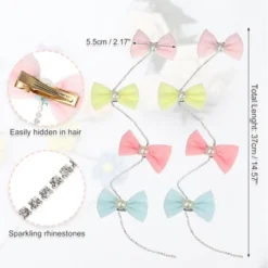 Unique Bargains Rhinestone Bowknot Long Tassel Hair Clips Chains Multicolored 2 Pcs 9 Unique Bargains Rhinestone Bowknot Long Tassel Hair Clips Chains Multicolored 2 Pcs -UNIQUE BARGAIN Shop GUEST 09034351 2b2b 437c a7a9 f95593a984c8