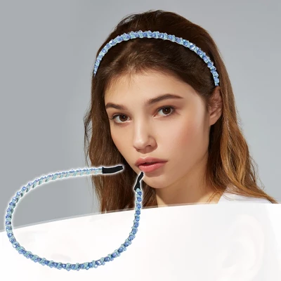 Unique Bargains Women's Rhinestone Hair Hoop Headband 0.24 Inch Wide 1 Pc 1 Unique Bargains Women's Rhinestone Hair Hoop Headband 0.24 Inch Wide 1 Pc