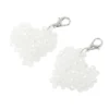 Unique Bargains Heart Beaded Shoelace Charms 1 Pair