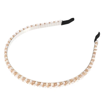Unique Bargains Women's Hairband 2 Rows Rhinestone Headband 0.31 Inch Wide 1 Pc 10 Unique Bargains Women's Hairband 2 Rows Rhinestone Headband 0.31 Inch Wide 1 Pc - Image 10