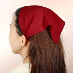 Unique Bargains Triangle Hair Scarf Bandanas 12.6"x7.87" Colorful 6 Pcs