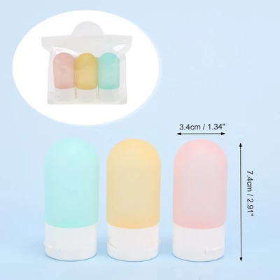 Unique Bargains PP Travel Container Set 1Set 1 Unique Bargains PP Travel Container Set 1Set