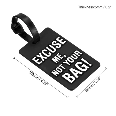 Unique Bargains PVC Durable Lightweight Backpack Travel Luggage Tags 1 Unique Bargains PVC Durable Lightweight Backpack Travel Luggage Tags