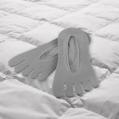 Unique Bargains Women's Nylon Breathable Split Toe Compression Socks Non-Slip 6 Pairs Gray 2 Unique Bargains Women's Nylon Breathable Split Toe Compression Socks Non-Slip 6 Pairs Gray - Image 2