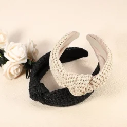 Unique Bargains Women's Bohemian Style Knotted Straw Rattan Sponge Headband Black Beige 2 Pcs -UNIQUE BARGAIN Shop GUEST 0e349328 9fe1 4cfc 86fd 41038c04d92c