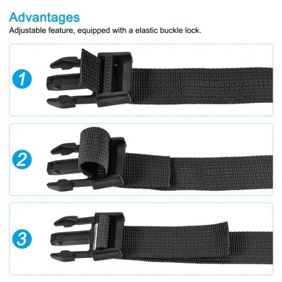 Unique Bargains Travel Outdoor Bag Luggage Packing Utility Strap With Buckle 3 Unique Bargains Travel Outdoor Bag Luggage Packing Utility Strap With Buckle - Image 3