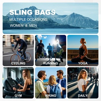 Unique Bargains Waterproof Lightweight Breathable Durable Hiking Daypacks Chest Bag 5 Unique Bargains Waterproof Lightweight Breathable Durable Hiking Daypacks Chest Bag - Image 5