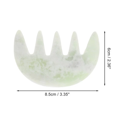 Unique Bargains Five-tooth Head Massage Comb White Green 1 Pc 1 Unique Bargains Five-tooth Head Massage Comb White Green 1 Pc