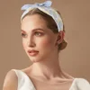 Unique Bargains Girl's Elegant Flower Pattern Headbands 6.30"x4.72"x2.05" Blue 1 Pc