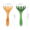 Unique Bargains Antler-shaped Head Massage Comb Green Brown 1 Pc