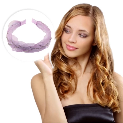 Unique Bargains Women's Mesh Rhinestone Chain Faux Crystal Headbands Hair Accessories 1.1 Inch Wide 1 Pc 5 Unique Bargains Women's Mesh Rhinestone Chain Faux Crystal Headbands Hair Accessories 1.1 Inch Wide 1 Pc - Image 5