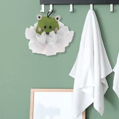 Unique Bargains Cartoon Bath Sponge Green White 1 Pc 4 Unique Bargains Cartoon Bath Sponge Green White 1 Pc - Image 4