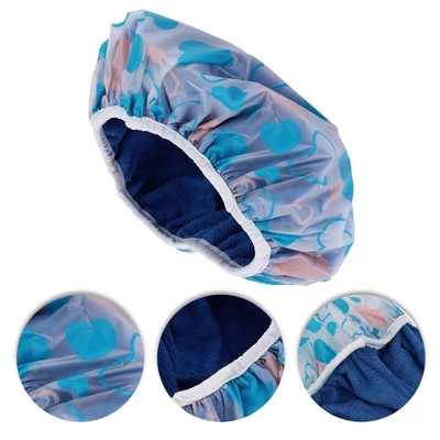 Unique Bargains Women's Reusable Shower Cap For Bathroom 1 Pc 2 Unique Bargains Women's Reusable Shower Cap For Bathroom 1 Pc - Image 2