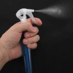 Unique Bargains Button Type Hair Spray Bottles 50ml Clear Blue 1 Pc