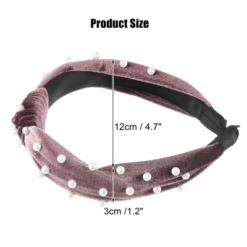 Unique Bargains Women's Bling Twisted Faux Pearl Velvet Headband Hairband Accessories 1.2 Inch Wide 1 Pc -UNIQUE BARGAIN Shop GUEST 12d05826 42bf 441b 9e5a 2538616047a1