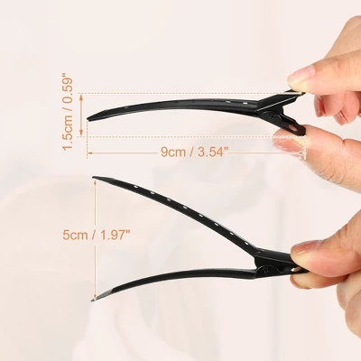 Unique Bargains Metal Non-Slip Durk Bill Hair Clip 3.54"x0.59" 12 Pcs 3 Unique Bargains Metal Non-Slip Durk Bill Hair Clip 3.54"x0.59" 12 Pcs - Image 3