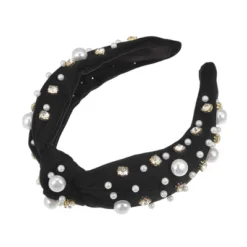 Unique Bargains Women's Knotted Simulated Pearl Rhinestones Headband 1.18" Wide 1Pc -UNIQUE BARGAIN Shop GUEST 13f2dbd4 cf12 4ca0 8938 fcb3bd7654e5