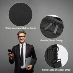 Unique Bargains Waterproof Scratch-resistant Multi-compartment Laptop Messenger Bag -UNIQUE BARGAIN Shop GUEST 143c7a7d d9f2 4ac5 acf2 313edae28b0f