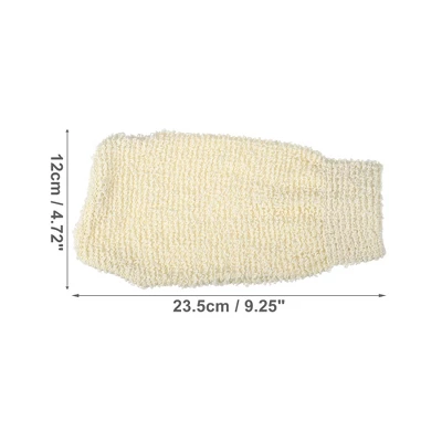 Unique Bargains Bathroom Jute Shower Gloves 9.25"x4.72" Beige 1 Pc 3 Unique Bargains Bathroom Jute Shower Gloves 9.25"x4.72" Beige 1 Pc - Image 3
