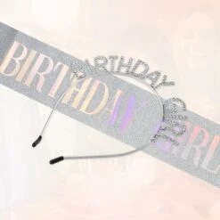 Unique Bargains Birthday Sash Headband Silver Tone White 9 Unique Bargains Birthday Sash Headband Silver Tone White -UNIQUE BARGAIN Shop GUEST 14f154f6 8ee9 4fac 86d1 47c955d0a8f7