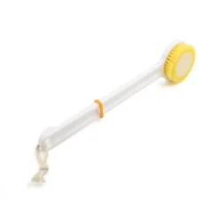 Unique Bargains Nylon Bristle Plastic Long Straight Handle Body Brush Bath Shower Scrubber