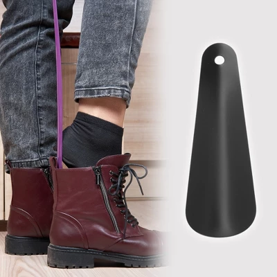 Unique Bargains Straight Hole Shoe Horn 4.72"x1.38" Black 1 Pc 1 Unique Bargains Straight Hole Shoe Horn 4.72"x1.38" Black 1 Pc