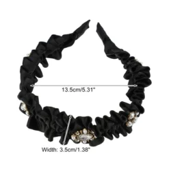 Unique Bargains Women's Rhinestone Pleated Headband Faux Pearl Headband 1 Pc -UNIQUE BARGAIN Shop GUEST 162cadbf fdae 41a6 9895 0f8c44dbf04c
