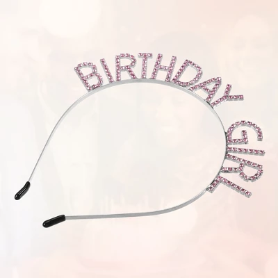 Unique Bargains Girl's Rhinestone Happy Birthday Tiara Headband 1 Pc 5 Unique Bargains Girl's Rhinestone Happy Birthday Tiara Headband 1 Pc - Image 5