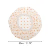 Unique Bargains Reusable Dots Single Layer Shower Cap 1 Pc