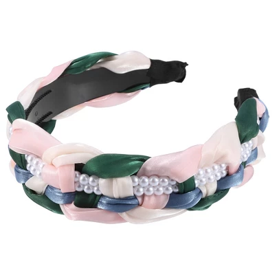 Unique Bargains Women's Bling Pearl Tulle Knot Headband Hairband Accessories 1.18 Inch Wide 1 Pc 8 Unique Bargains Women's Bling Pearl Tulle Knot Headband Hairband Accessories 1.18 Inch Wide 1 Pc - Image 8