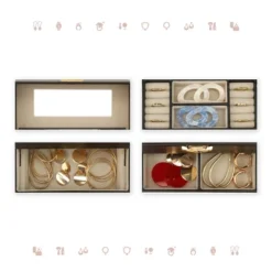 Unique Bargains 3 Layer PU Leather Jewelry Box With Drawer And Mirror -UNIQUE BARGAIN Shop GUEST 1887874d c3b2 4a13 a756 18c74e6027b1