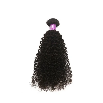 Unique Bargains 9A Brazilian Curly Human Hair Extension Natural Black 22" 1 Bundle 3 Unique Bargains 9A Brazilian Curly Human Hair Extension Natural Black 22" 1 Bundle - Image 3