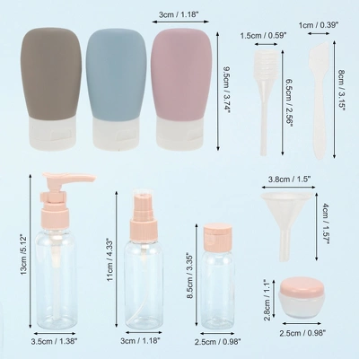 Unique Bargains PE Travel Container Set 1Set 1 Unique Bargains PE Travel Container Set 1Set