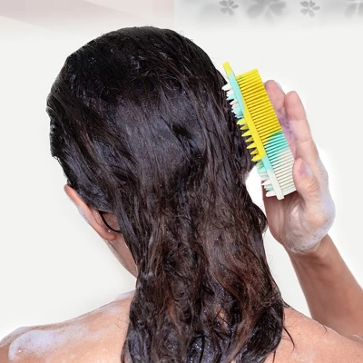 Unique Bargains For All Skin Types 2 In 1 Body Brush Hair Scalp Massager 1 Pc 1 Unique Bargains For All Skin Types 2 In 1 Body Brush Hair Scalp Massager 1 Pc