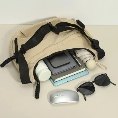 Unique Bargains Nylon Lightweight Fashion Durable Arch Moon Crossbody Bag 4 Unique Bargains Nylon Lightweight Fashion Durable Arch Moon Crossbody Bag - Image 4