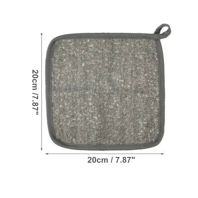 Unique Bargains Elasticity Body Scrub Towel For Shower 7.87"x7.87" Gray 1 Pc 3 Unique Bargains Elasticity Body Scrub Towel For Shower 7.87"x7.87" Gray 1 Pc - Image 3