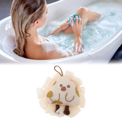 Unique Bargains Cartoon Bath Sponge Beige 1 Pc 1 Unique Bargains Cartoon Bath Sponge Beige 1 Pc