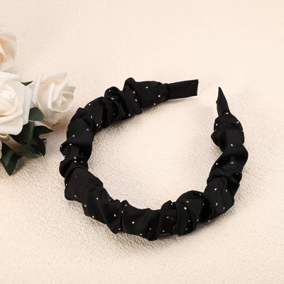 Unique Bargains Women's All Hair Solid Color Pleated Headband 1 Pc 5 Unique Bargains Women's All Hair Solid Color Pleated Headband 1 Pc - Image 5